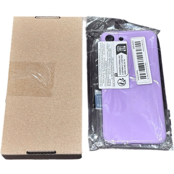 Set Of Purple Case And 4 Tepered Glass Screen Protector Samsung Galaxy S22+ - Picture 2 of 2